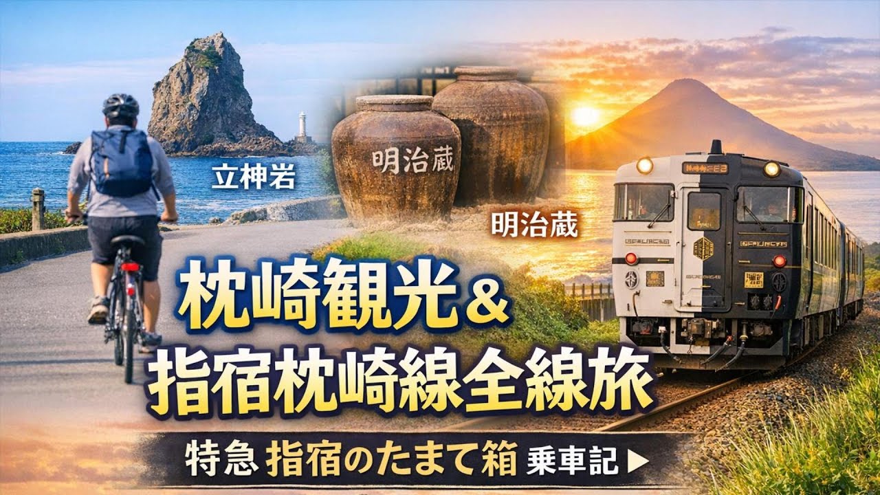枕崎サイクリング＆指宿枕崎線全線走破！特急「指宿のたまて箱」乗車記【九州旅🈡】