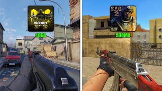 Call Of Duty: Mobile vs Special Forces Group 2 - Details and Effects Comparison