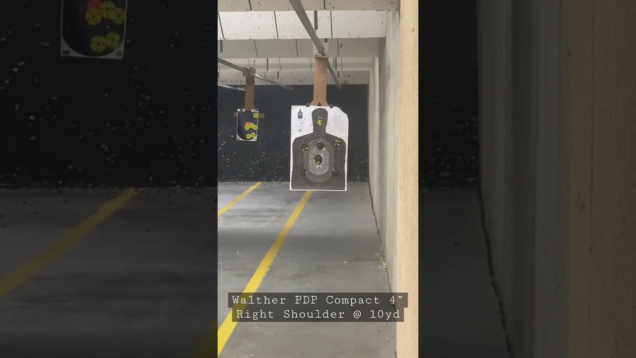 Walther PDP Compact 4 Right Shoulder 10yd One Of My Favorite Pistols 