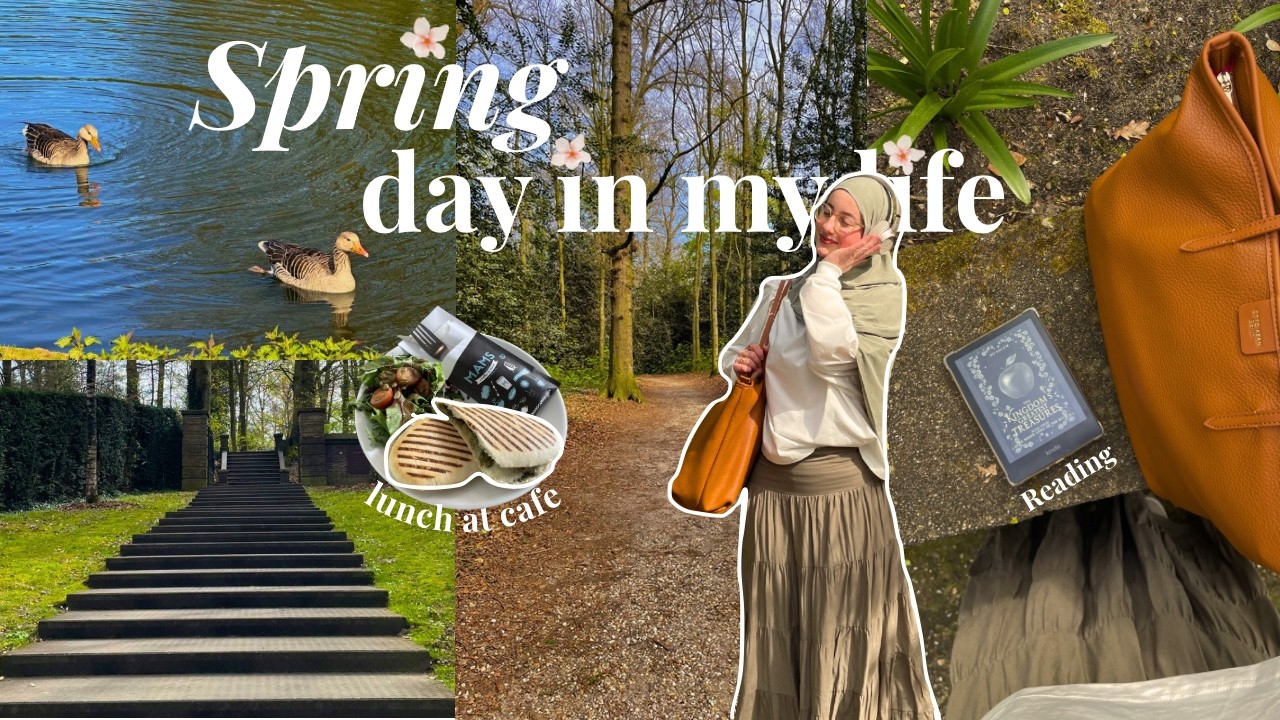 cozy spring day in the life ౨ৎ 🌼 setting the spring tbr, bookmail ...