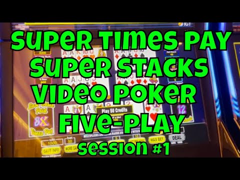 We Play A New Video Poker Game - Super Times Pay Super Stacks!