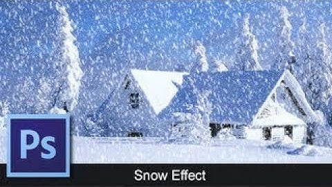 Snow Effect Tutorial: Photoshop