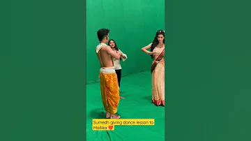 Beatking Sumedh Giving Dance Lesson To Mallika For Radhakrishn Episode 