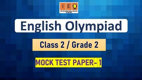 CLASS 2 ENGLISH OLYMPIAD PRACTICE PAPER 1
