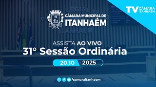 31º SESSÃO ORDINÁRIA DA DÉCIMA NONA LEGISLATURA  - TV CAMARA ITANHAEM