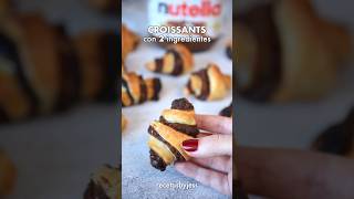 Croissants con 2 INGREDIENTES en AIR FRYER 🥐 #postresfaciles