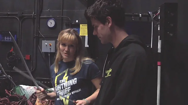 Go backstage with the stars of "The Lightning Thief"