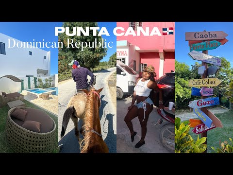 DOMINICAN REPUBLIC TRAVEL VLOG BIRTHDAY GIRLS TRIP MONKEYLAND HORSEBACK RIDING MORE 