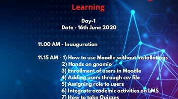 FDP on ICT/LMS tools for Online Teaching Learning Day 1