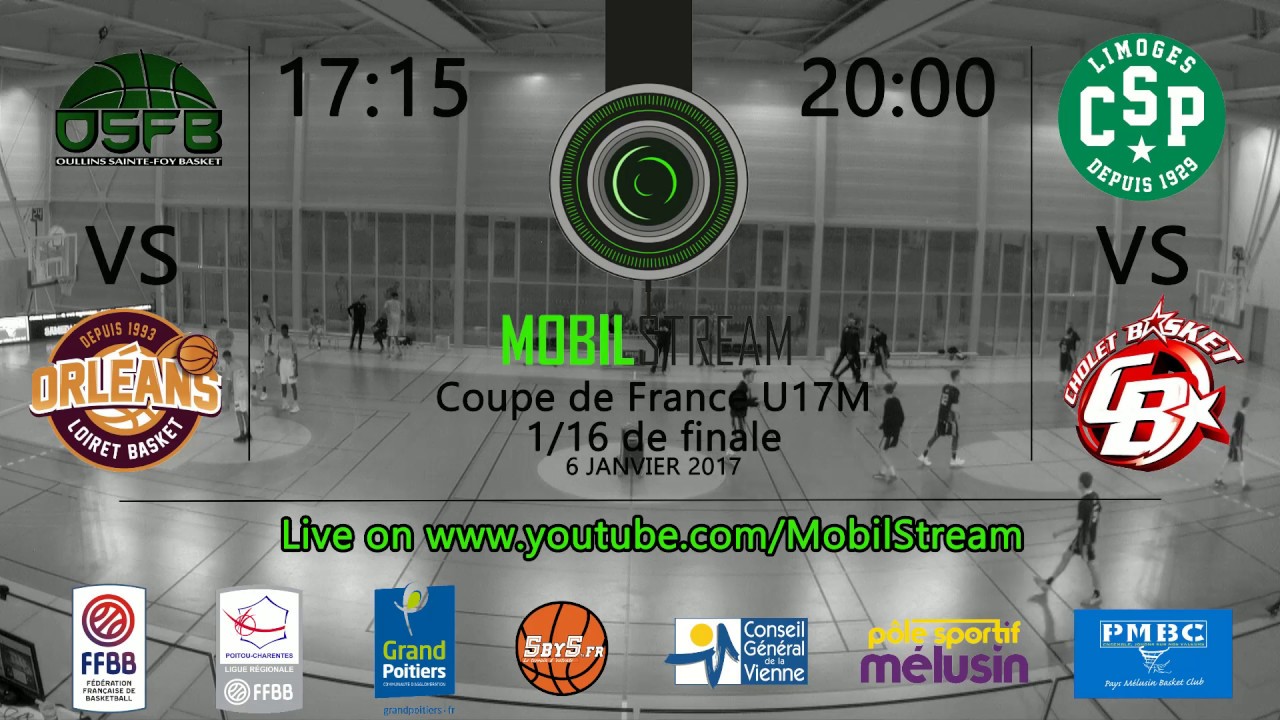 Coupe De France Basket U17 16eme de final Orleans vs Oullins St Foy