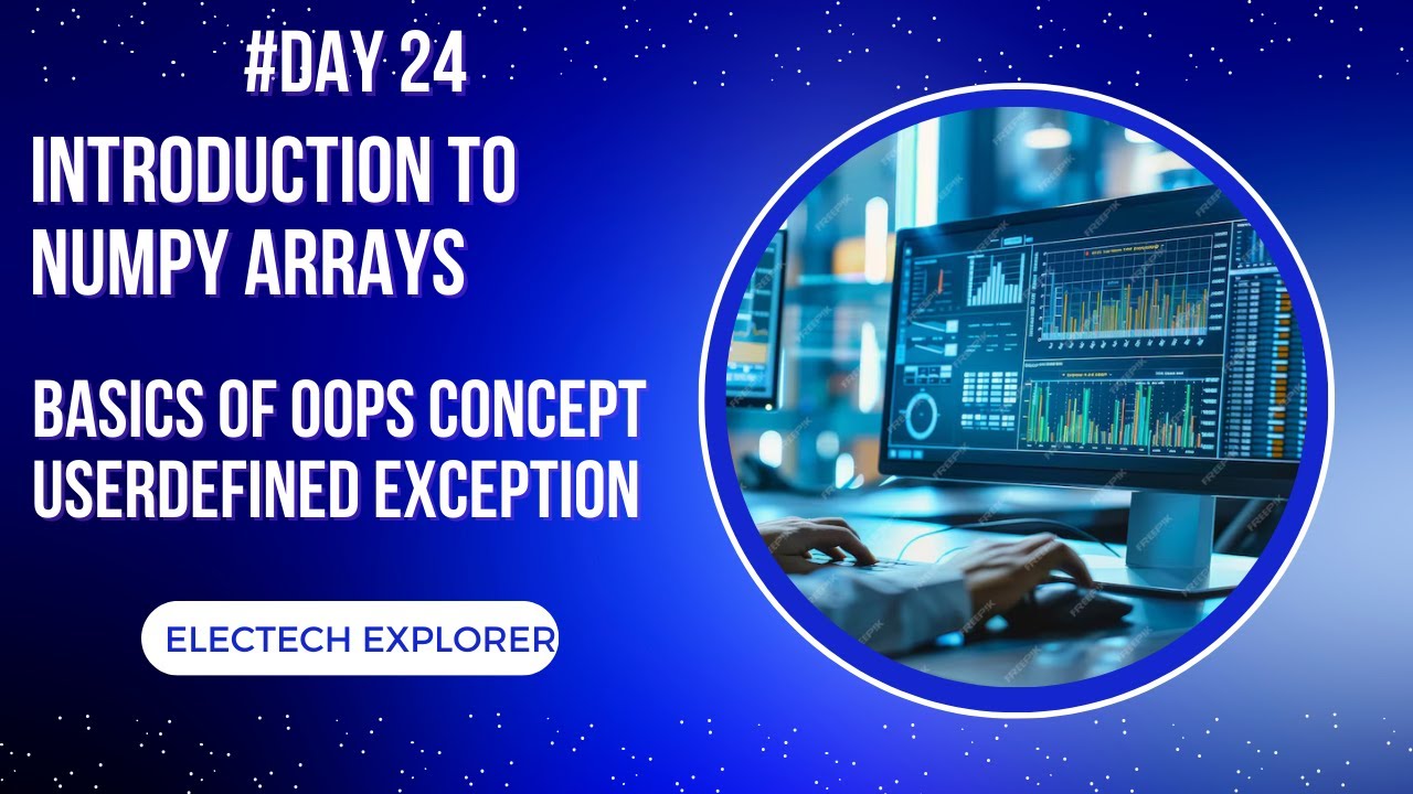 Introduction to NumPy arrays | User-defined Exceptions | Introduction ...