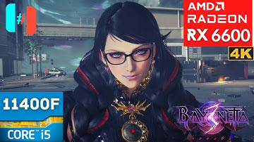 Ryujinx - Bayonetta 3  4K  - RX 6600 + i5 11400F