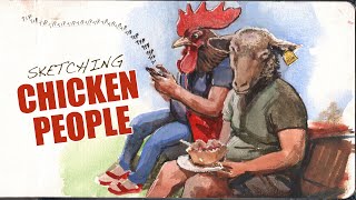 Sketching Chicken People