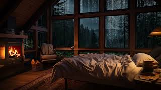 Heavy Rainstorm Sounds  Falling into Deep Sleep Instantly with Beautiful Heavy Rain & Thunder