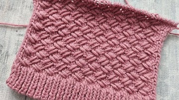 Dense Wicker Knitting Pattern | Criss Cross Knitting| 4 row repeat