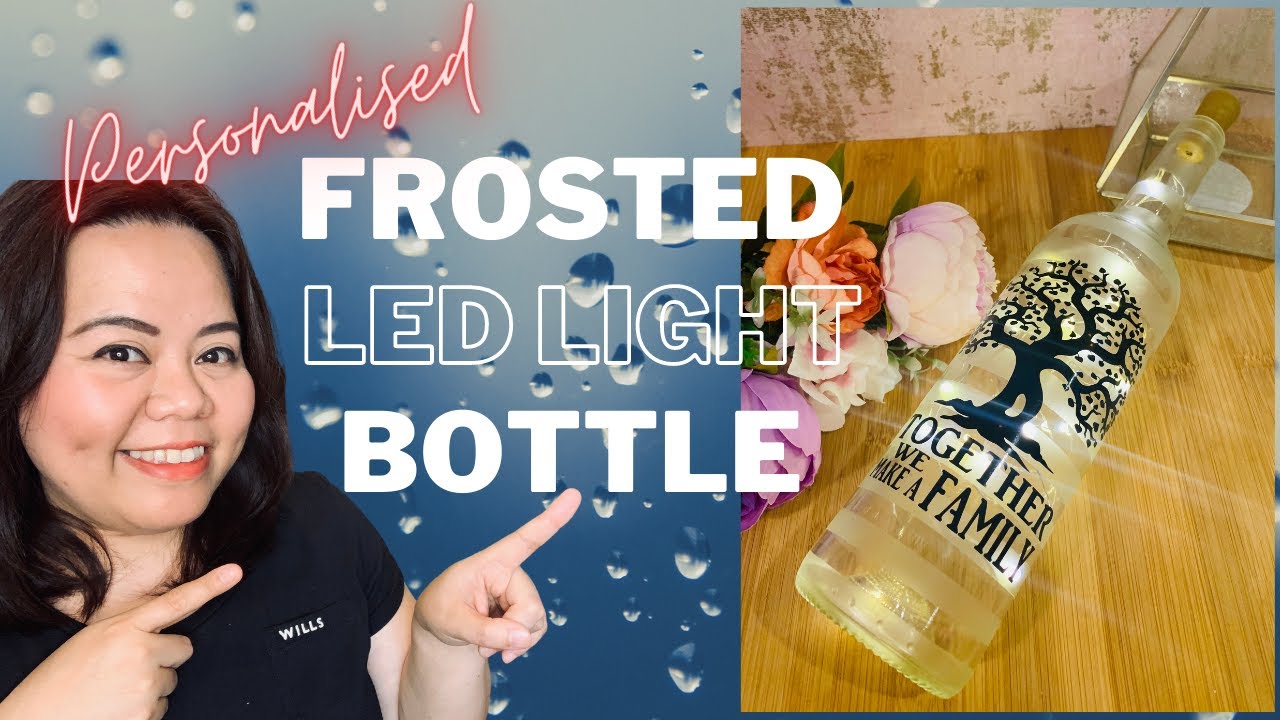 FROSTED LED LIGHT BOTTLE | PERSONALISED BOTTLE PROJECT | TITA LALLY'S TV