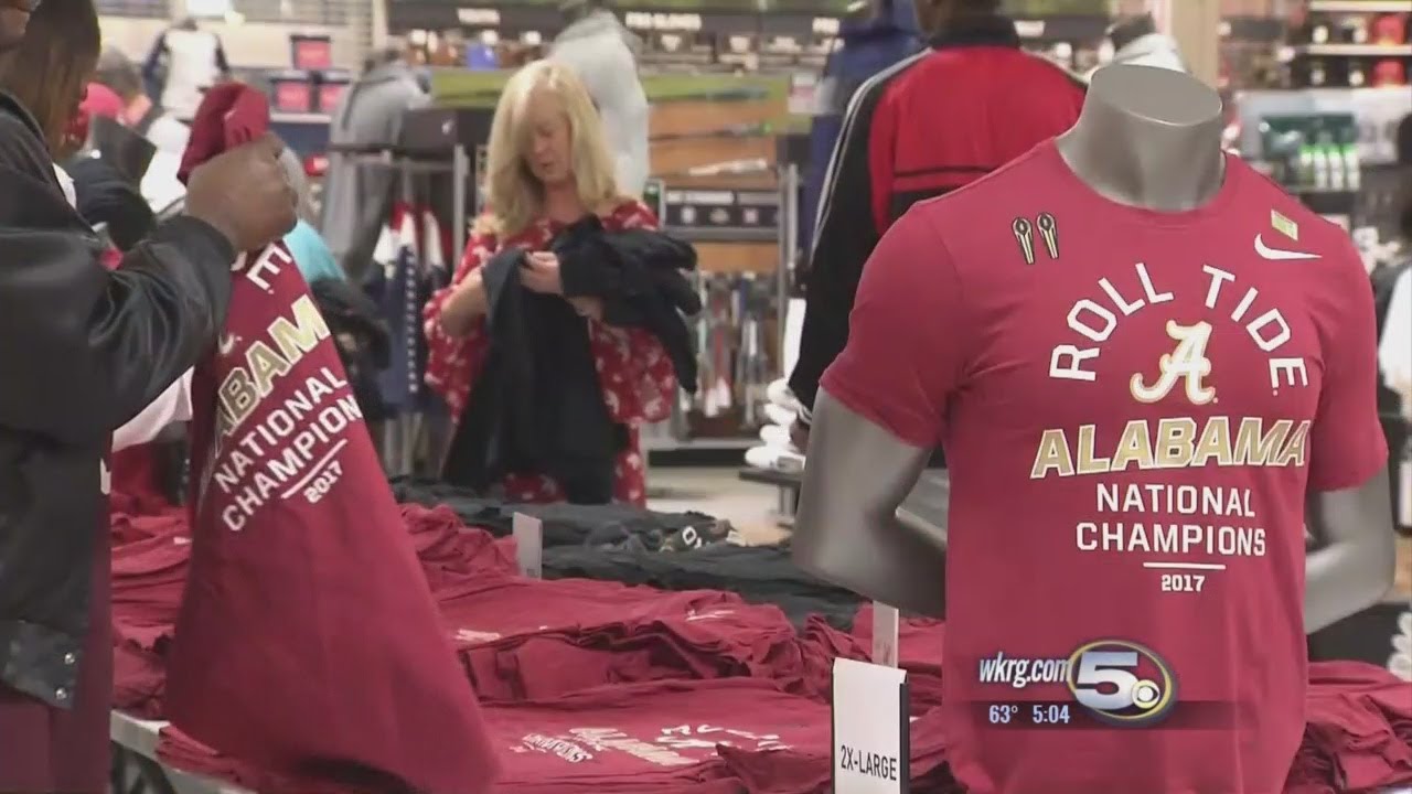Alabama Fans Flock to Stores for Championship Gear YouTube