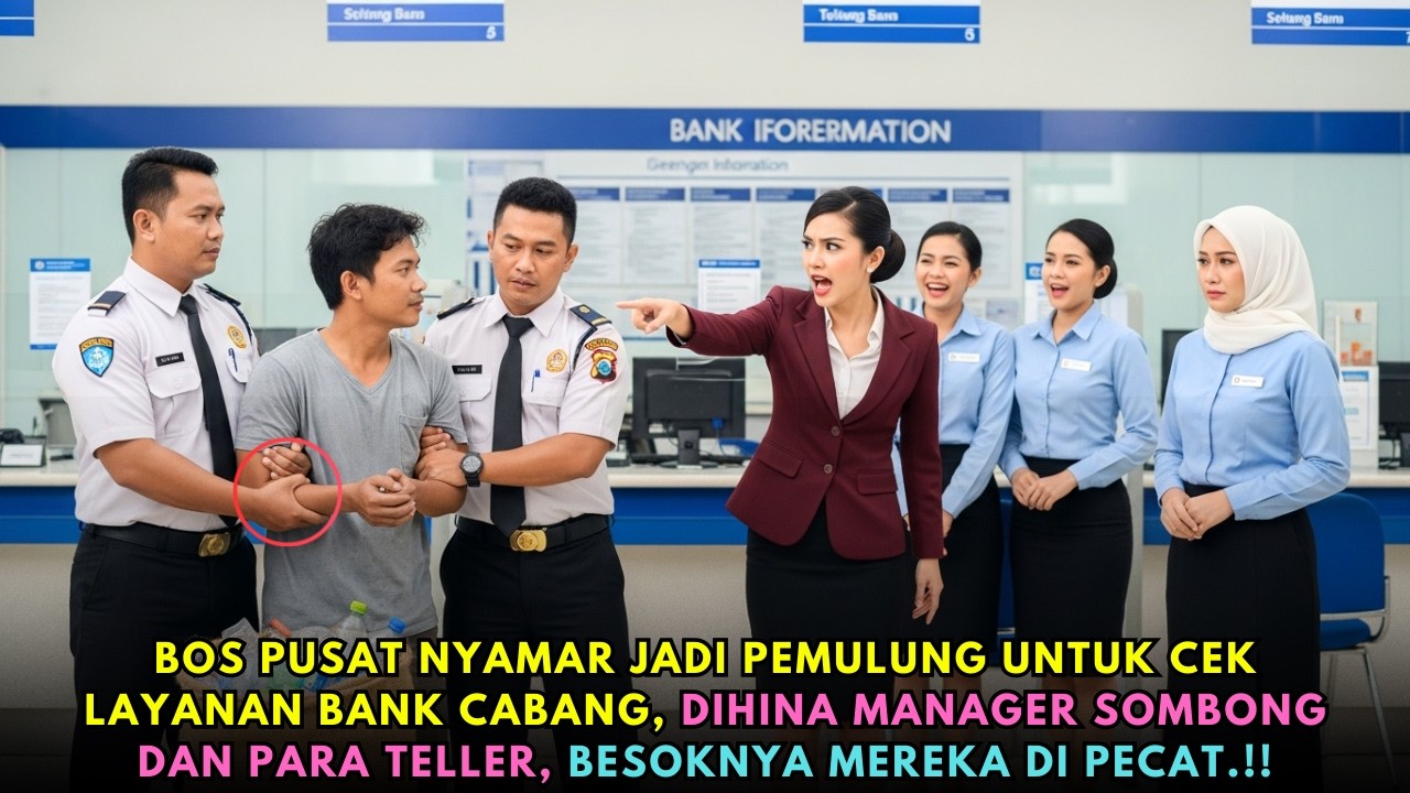 DIUSIR SATPAM DAN DITERTAWAKAN DI BANK, 3 HARI KEMUDIAN SEMUA PEGAWAI DIPECAT