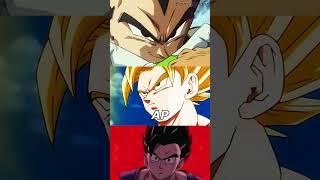 Dragonball Triple Threat: Vegeta VS Goku VS Gohan #shorts #vs #dragonball  #goku #vegeta #gohan