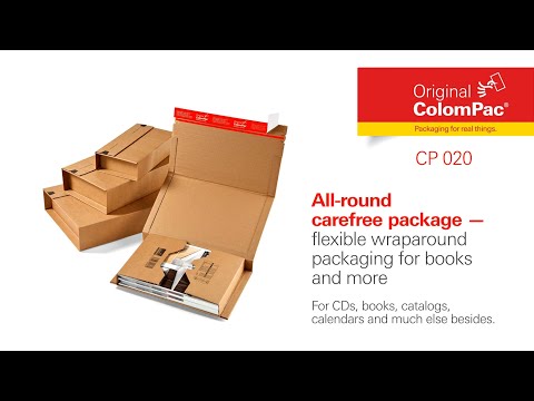 Упаковка для книг, Colompac, ударопрочный гофрокартон, толщина от 10 до 80 мм, видео 1