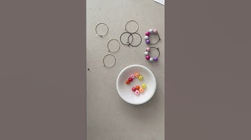 Simple beaded hoop earrings | mini tutorial | how to | fun earrings