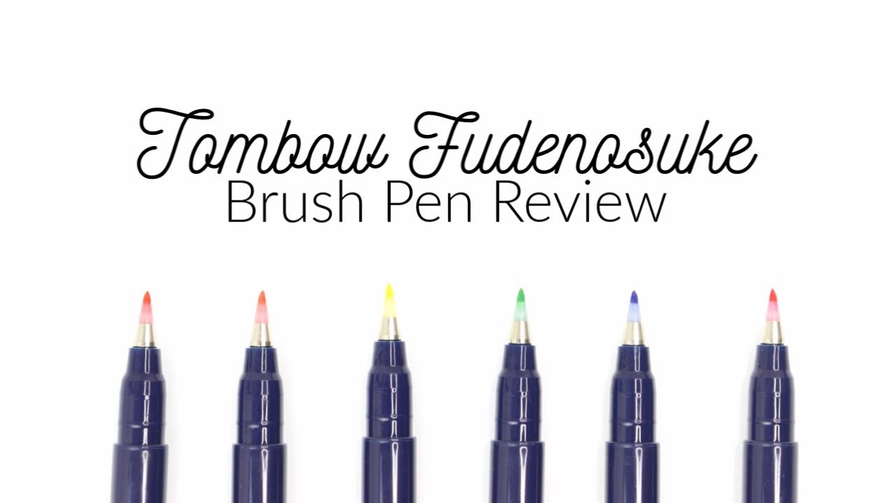 Brush Pen Review: Tombow Fudenosuke Double-Sided Gray/Black - The