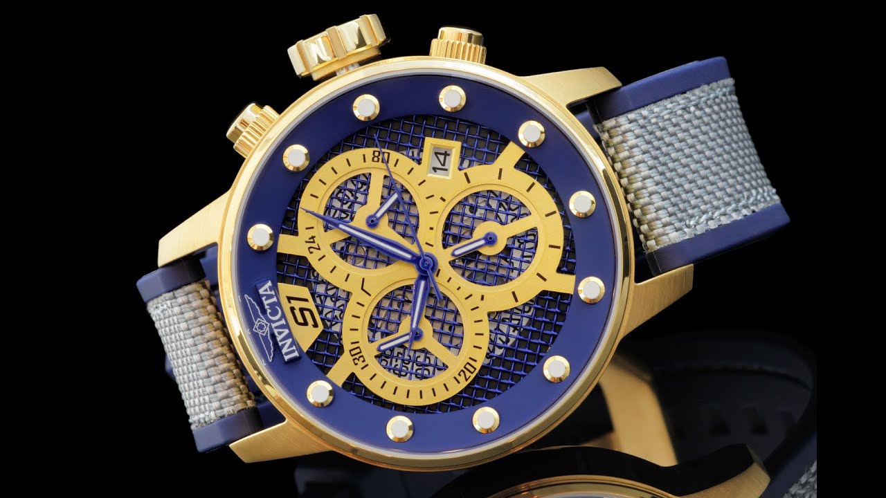 Invicta 19626 S1 Rally 48mm Twisted Metal Dial Strap Watch renato raquetes