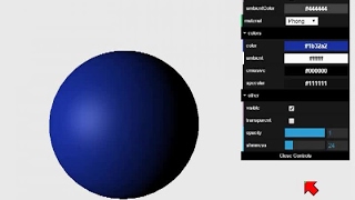 Lambert- und Phong-Material (three.js)