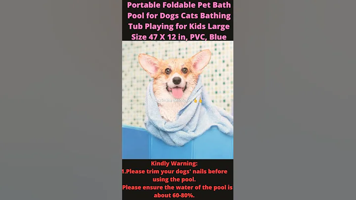 Watch the video about Swiming Pool, Portable Foldable Pet Bath Pool for Dogs Cats Bathing Tub Playing for **** 2021