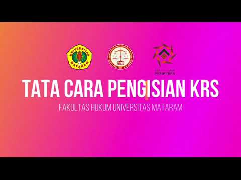 Tata cara pengisian KRS UNRAM 2021