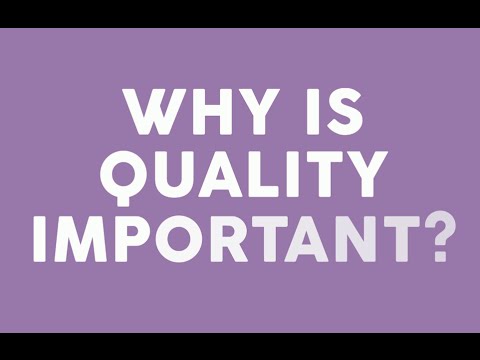 Why is Quality Important? - YouTube