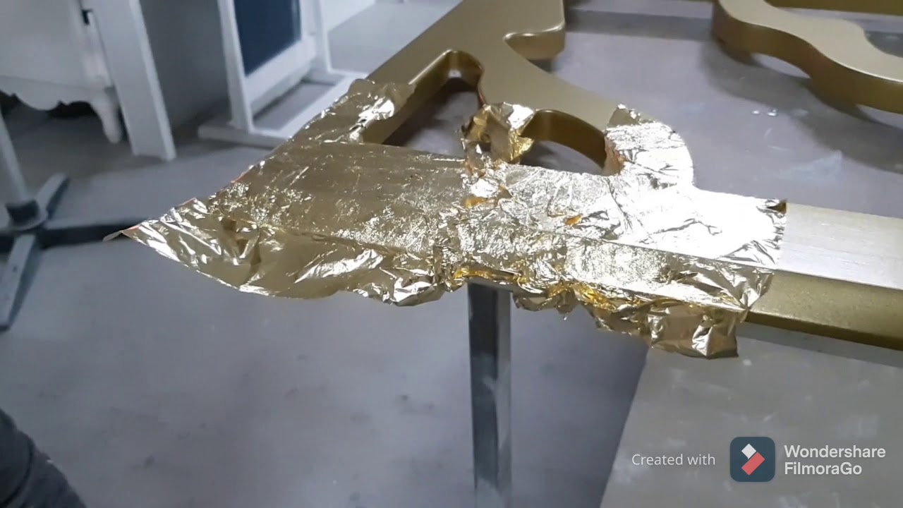 طريقة تلبيس ورق #الذهب في تركيا