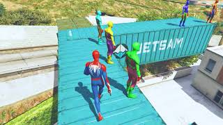 GTA 5 Rainbow Spiderman Funny Fails (Ragdolls/Euphoria Physics) #32