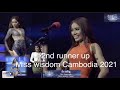 2nd runner up miss wisdom cambodia 2021