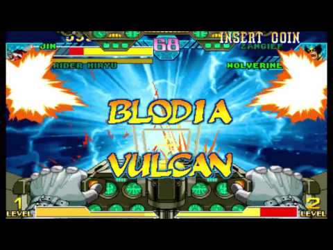 Marvel vs Capcom 1 ( Arcade ) - Jin / Strider Hiryu Playthrough ( July 23, 2017 )