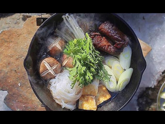 이상적인 스키야키 / SUKIYAKI / すき焼き / CAMPING COOKING / 캠핑한끼