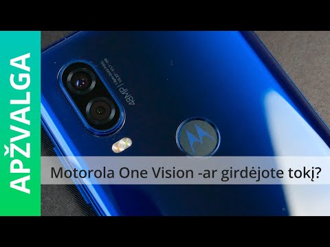 Ar dar pamenate Motorola? Motorola One Vision telefono apžvalga