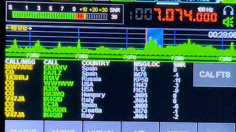 Malachite DSP2 decoding FT8 on 40m 23/2/24 lots of signals