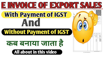How to make E invoice of Export  in tally prime 2024 l