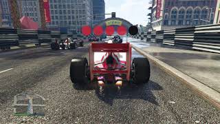 Huge Crash in GTA 5 Online Open Wheel Race