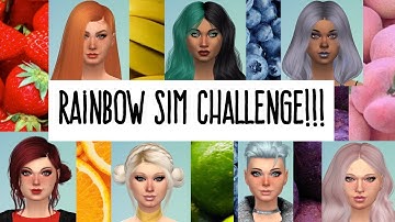 Rainbow CAS Challenge | The Sims 4| Making Beautiful Sims|
