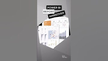 Power BI Quick Report Makeover  #shorts #powerbi #design