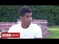 Marcus rashford tells of childhood poverty in campaign for free school meals  bbc news