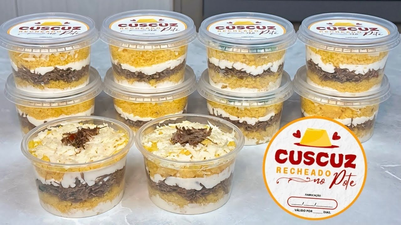 CUSCUZ NO POTE - COM CARNE DE SOL E REQUEIJÃO - Faça e Venda