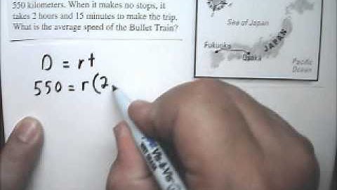 Equation Story Problem 57 Average Speed - Tutor Algebra
