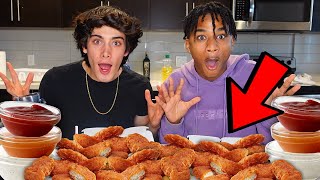 100 CHICKEN NUGGETS MUKBANG W POLOBOY &amp; ARRINGTON