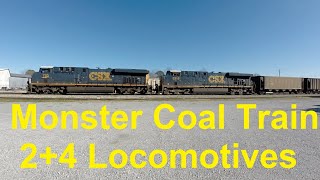Monster Coal - CSX E013 - Two Pulling, Four in the Middle