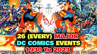 26 (Every) Major DC Events That Transformed DCU From Single Earth Into an Omniverse - 1930 to 2023