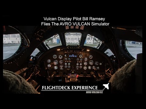 AVRO VULCAN display pilot Bill Ramsey flies the Vulcan Simulator