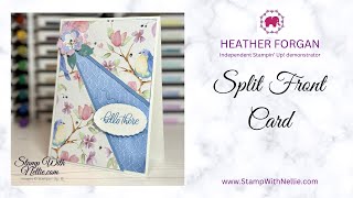 How to make a split front card with Flight & Airy designer series paper (Sale-A-Bration)